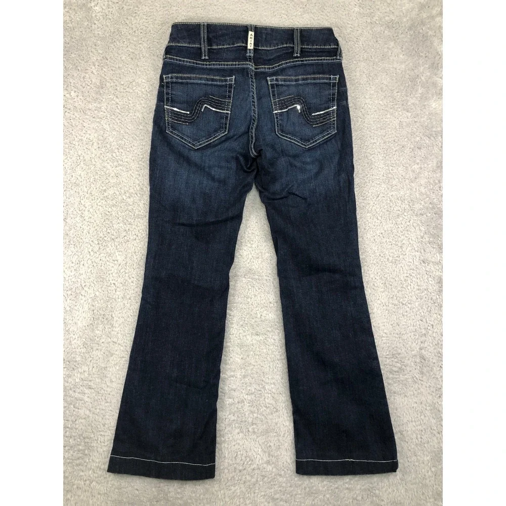 Ariat Jeans Womens 27S (27x27) Blue Bootcut Real Alexandra Denim
